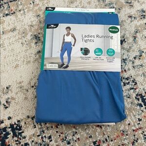 Crane Blue Ladies Running Tights